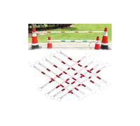 Retractable Traffic Cone Bars, Traffic Cone Bar For Roadwork And Event Crowd Control 4.1-6.56 ft Multicolor(R/6pcs)