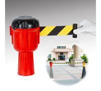 Retractable Traffic Cone Safe Ber Belt 10m (32.8ft) Red Crowd Control Strap with Braking System for Construct Road Maintenance & Hazard Warning