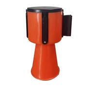 Retractable Traffic Cone Tape - 9.8FT Emergency Warning Belt for Traffic Control Pedestrian Safety Cone-Mountable Highly Visible Barrier for Events and Road Safety