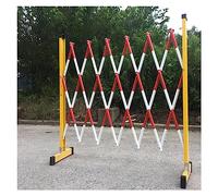 Retractable Traffic Fence - Portable Folding Scissor Gate nchs for Outdoor Use, Space-Saving Ber for Road & Ga - Red, 1.2x6m