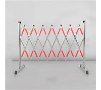 Retractable Traffic Fence Traffic Barrier Fence Retractable Removable Sends A Clear Message of Exclusion Zone Expandable Metal Barricade,1.2 * 3M