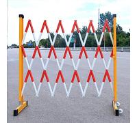 Retractable Traffic Guardrail, Extendable Crowd Control Barrier for Underground Areas, Portable and Durable, Easy to Set Up, 1.2x3m