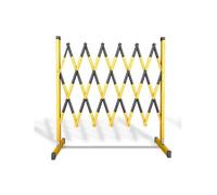 Retractable Traffic,Retractable Metal Roadblock,Movable Temporary Folding Safety with Wheels and Latches for Outdoor Use(Color1,1.2x10m)