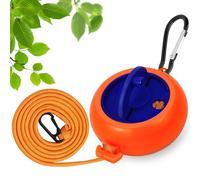 Retractable Travel Clothes Line 10m Portable Laundry Rope Camping Flip Hand Crank Washing Line Clothes Hanger Adjustable Drying Lines (Orange)