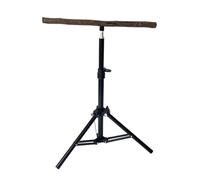 Retractable Tripod Parrot Play Stand Safe Wooden Adjustable Bird Training Platform Standable for Indoor Outdoor Parrot