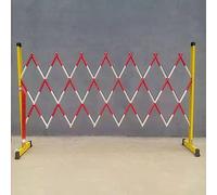 Retractable Tubular Traffic Fence with Wheels, Portable Mobile Barrier for Crowd Control and Safety