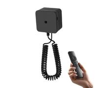 Retractable TV Remote Holder - Anti-Loss Remote Control Wall Bracket | Safely Secure, Magnetic Organizer With Retractable String For Bedroom