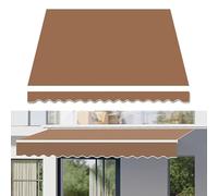 Retractable UV Protection Awning Cover for Patio, Waterproof 300g 100% Polyester, Various (3.6 x 2m, Dark Khaki) - Sunshade Canopy for Outdoor Use