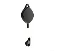 Retractable VR Cable Manager Ceiling Mount Pulley System for Valve Index for htc Vive - Noise Reduction Cord Holder with Auto Rebound - Free Setup White(Black (1 pc))