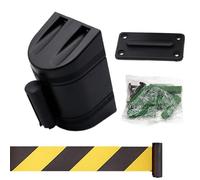 Retractable Wall Mount Belt Barrier for Crowd Control and Safety Management