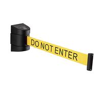 Retractable Wall Mount Caution Belt - 6.5 Ft. Yellow Do Not Enter Belt & Sturdy ABS Casing - Indoor & Outdoor Do Not Cross Tape for Crowd Control Barriers & Line Dividers by DuraSteel Guardian 2.0