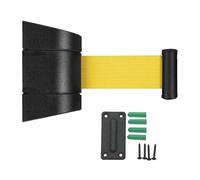 Retractable Wall Mount Caution Belt, Safety Barrier Rope for Crowd Control, Queue Line Dividers for Public Spaces