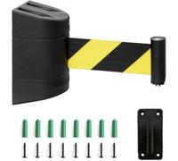 Retractable Wall Mount Queue Barrier, 2M-10M Crowd Control Safety Belt, Ideal for Airports and Events, Durable and Easy to Install
