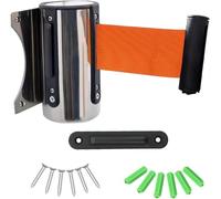 Retractable Wall-Mounted Barrier Belt, Safety Crowd Control for Airports, Hotels & Playgrounds, Durable & Easy to Install, Perfect for Managing Lines & Events