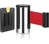 Retractable WallMounted Belt Barrier 6.5ft Crowd Control Solution ABS Plastic Perfect for Events Queues Safety Management Easy Installation