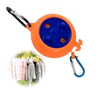 Retractable Washing Line 10m Portable Clothesline, Adjustable Anti-Wind Laundry Rope with Hooks, Lightweight ABS and Nylon Indoor Outdoor Drying Line for Travel Camping Garden Balcony Hotel