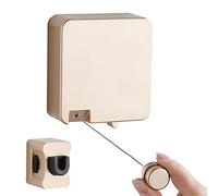 Retractable Washing Line 6m Stainless Steel Extendable Clothes Line Heavy Duty Adjustable Drying Line Wall Mounted with Screw Easy to Install for Indoor Outdoor