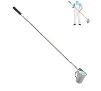 Retractable water sampler， Heavy Duty Swimming Leaf Skimmer Cleaning Tool Stainless Steel Pendulum Beaker 500 ml Water Sampling Pole Sampler Rod(0.86 2m)