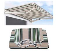 Retractable Waterproof Awning Replacement Canvas for Windows & Doors 280g/m² UV & Water-Resistant Sunshade Shelter for Deck Backyard Home Balcony (6.5x3 ft)