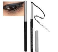 Retractable Waterproof Black Eyeliner Pencil - Skin Marker, Twist-Up Eye Liner - Smudge Proof, Long Lasting, No Sharpener Needed - All Day Wear Makeup Pencils