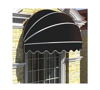 Retractable Waterproof Dome Canopy UV Protect Patio Shelter Customizable 60cm (23.62in) Arc Design with Fittings for Outdoor Door Use