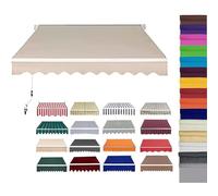 Retractable Waterproof Polyester Fabric Replacement r for Patio AwsDurable Weatherproof Solution for Outdoor Use and ion.