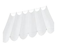 Retractable Waterproof Sun e Sail 400x550cm Cream Canopy with Grommets & Rope Wave e for Peras Patios Gardens VerandasWhite
