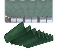 Retractable Waterproof Sun Sail Canopy UV-Resint Polyester Cover for Outdoor Patio Yard Terrace Carport - Green 1.5x6M (W*L) - e Solut