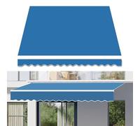 Retractable Waterproof Sun Shade 100% Polyester UV Protection Various Sizes 5.8 x Light Blue Outdoor Canopy Lightweight 300g