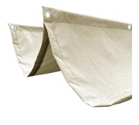 Retractable Waterproof Sun Shade Sail 1.3x4m - Rectangle Outdoor Awning Canopy with Slide Wire Kits for Patio Garden & Deck - UV Protection Off White