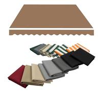 Retractable Waterproof UVResistant Patio Canopy Replacement FabricKhaki Fits 200/250/300/360/400/500 cm Porches Ideal for Outdoor Shade 400x300 cm Size