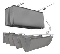 Retractable Wave eUV Protect Sun e Cover Breathable Fabric with Mounting Kit Grey Canopy Ideal for Gar 1x6m/3.3x20ft