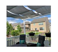 Retractable Wave Sail Replacement Cover for Deck - Outdoor Garden Shade Solution Slide-On Wire Cable Waterproof 0.7m x 11m (2.29ft x 36.08ft)