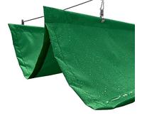 Retractable Wave Shade Sail, Waterproof Shade Fabric with Mounting Kit for Deck, Porch, Patio, Sunblock Awning Cover, U-Shape Design, 1.1x7m (3.6x23ft)