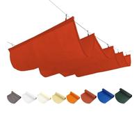 Retractable Wave Sun Sail Canopy Pera Replacement Cover with Mounting Kit UV Protection for Backyard Deck Patio Sunroom - Ultimate Shade Solution