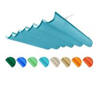 Retractable Wave Sun Sail Canopy - Waterproof Outdoor Shade Cover with Mounting Kit for Patio Garden Sunroom & Terrace - Perfect UV Protection & Easy Installation