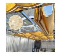 Retractable Wave Sun Shade Sail,Retractable Wave Sun Shade Canopy,Wave Sun Shade Awning,Pergola Shade Cover,for Outdoor Gardens, Patios, Decks and Gazebos (Beige)(W1.8*L14m/W5.90*L45.93ft)