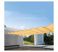Retractable Wave Sun Shade Sail - U-Shaped Sliding Roller Blind for Outdoor Pergola Patio Porch & Garden - Includes Mounting Kit (W3.60 x L18m / W59.05ft)