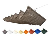 Retractable Wave Sun Shade Sail, UV Protection Awnings Cover With Mounting Kit, Replacement Sliding Canopy Shade Cover For Outdoor Pergola Sun Room Patio