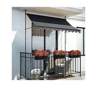 Retractable Window & Door Screens for Patios Balconies & GardensDark Gray 100cm/39.4in with Crank HandlePerfect for Outdoor Spaces Insect Protection Easy Installation