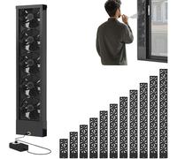 Retractable Window Exhaust Fan for Vertical Sliding Windows, 16dB Ultra Quiet 2800RPM Brushless Motor, No-Drill Embedded Installation for Bedroom Kitchen Attic Ventilation(40-45cm)