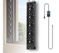 Retractable Window Exhaust Fan with Silent Operation and Stepless Speed Control, Easy Punch-Free Installation for Ventilation in Various Rooms