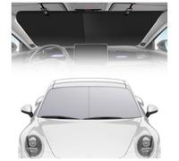 Retractable Windshield Shade, 2025 New Car Sun Shade Windshield Foldable, Blocker UV Rays Foldable Anti-Uv Windshield Sunshade for Various Models