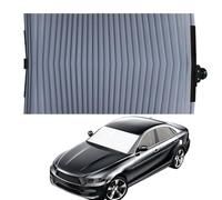 Retractable Windshield Sun Shade - Vehicle Rear Window, Summer Heat Blocker | Foldable Sliding Thermal Privacy Glare Shield Panel, Global Auto Glass Shade Drape Roll Guard Mesh Fence With Forty Cm Wid