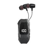 Retractable Wireless Headset - Retractable Blue Tooth Headset, Noise Reduction Microphone Collar Audio Device, Business Communication Tool With Stable Signal Connection | Driving Office Call Center