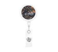 Retractable Wolf Badge Holderï¼Œ Name Decoration Badge Clip, Id Card Clip, Suit for Student Office Staff to Use.