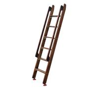 Retractable Wooden Loft Ladder - Space-Saving Wall Stairs for Attic, Escape Window, Bedroom, Library