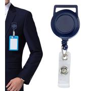 Retractable Work Badge Clip, Nurse ID Badge Reel Clip, Name Card Holder, Elastic Laptop Clip for Teachers, Workers Ill