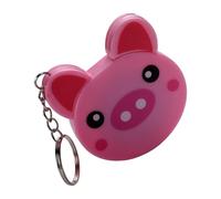 Retractile Code Hoop Tape Measure 1.5m Lovely Animal Plan Permanent ABS PVC Glassfiber King for Daily Use Handicrafts Cute PVC Keychain Ruler