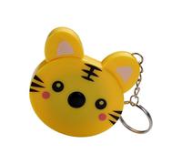 Retractile Code Hoop Tape Measure 1.5m Lovely Animal Plan Permanent ABS PVC Glassfiber King for Daily Use Handicrafts Cartoon Keychain Tape Measure